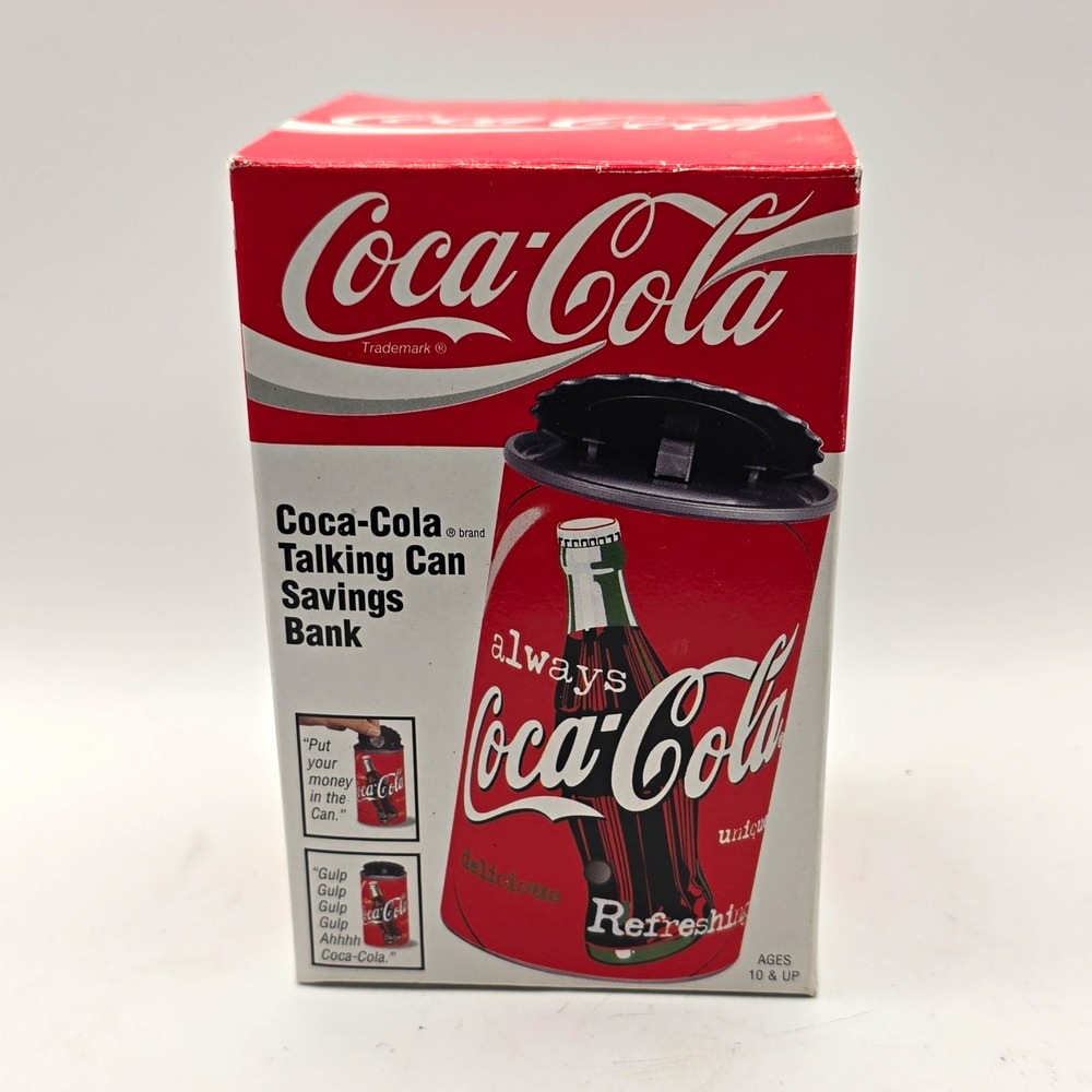 Coca-Cola Talking Can Savings Bank Red/White/Black/Silver/Green 1998